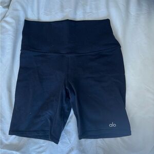 ALO Yoga Women's Midnight Black Bike Shorts